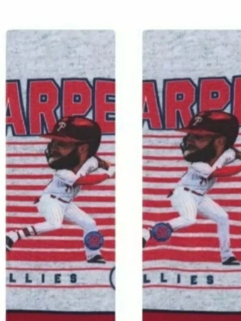 Philadelphia Phillies Bryce Harper Big Head Stance Crew Socks Youth Large NEW